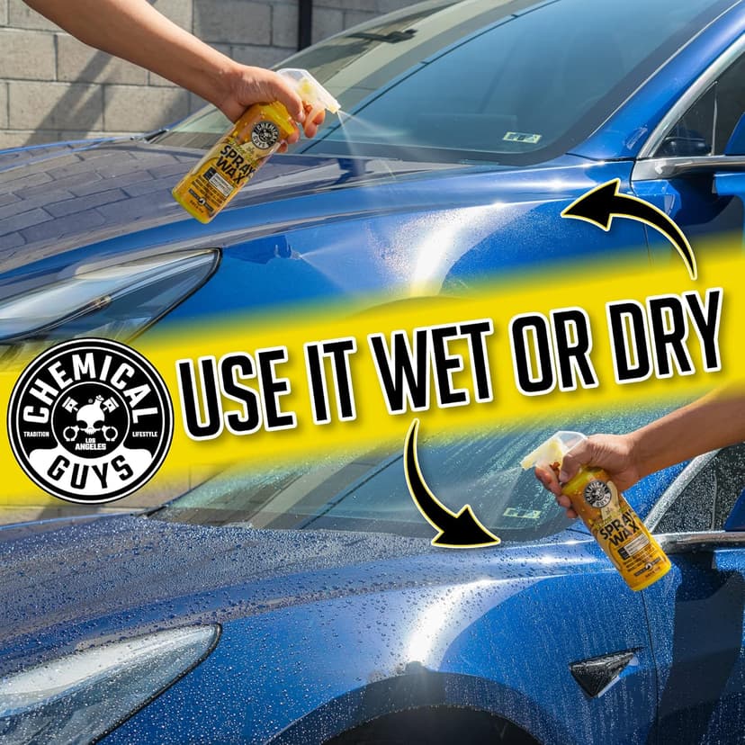 Chemical Guys Spray Wax Blazin' Banana - Carnauba Car Wax Spray for High Gloss Shine and Protection, Safe for Cars, Trucks, SUVs, RVs, and More - 16 oz
