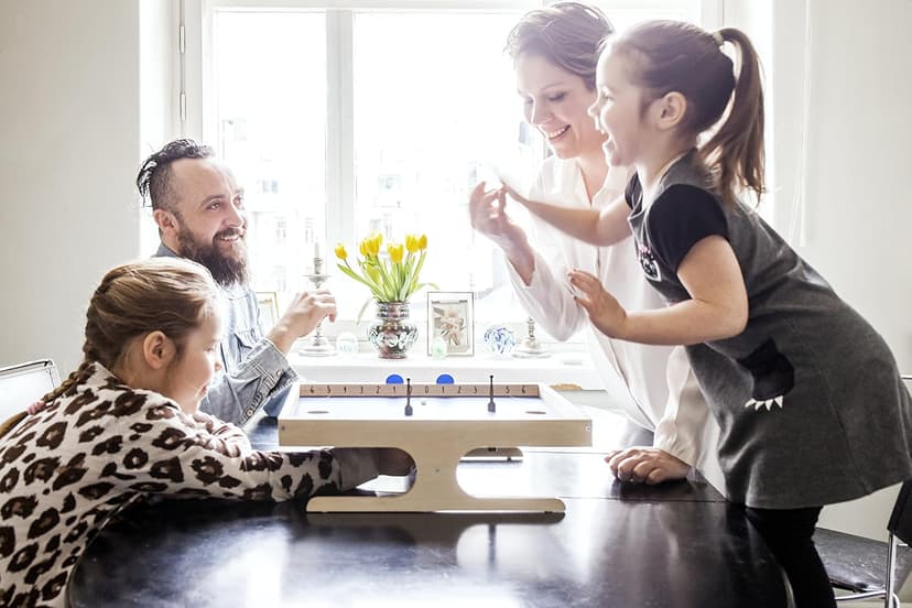 KLASK: The Magnetic Award-Winning Party Game of Skill - for Kids and Adults of All Ages That’s Half Foosball, Half Air Hockey
