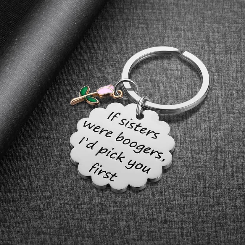 iJuqi Sister Christmas Gifts from Sisters - Big Middle Little Sisters Keychain Birthday Gifts for Sister