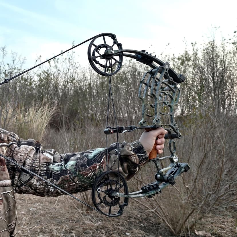 Archery Dual-use Compound Bow Set for Arrows and Steel Ball,30-65lbs Adjustable,Hunting Bows,Short-Axis Compound Bow,for Outdoor Hunting Target Shooting Practice
