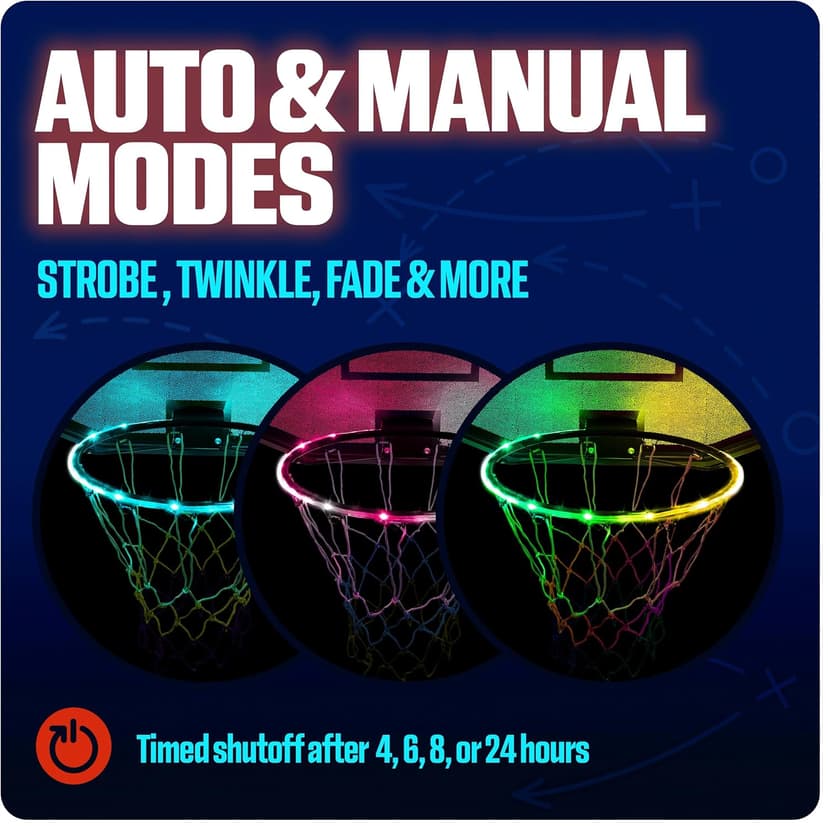 GlowCity Glow in The Dark Basketball - Sizes 5, 6, 7 Light Up Ball for Kids, Teens & Adults - Red Glow for Outdoor Games - Sports Birthday Gifts Ideas for Boys Ages 6 7 8 9 10 11 12 13 14