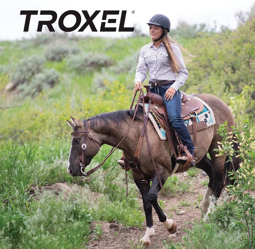 Troxel Spirit Duratec Full Coverage Horse Riding Helmet, Low-Profile Adjustable Design, Safety Horseback Riding Gear