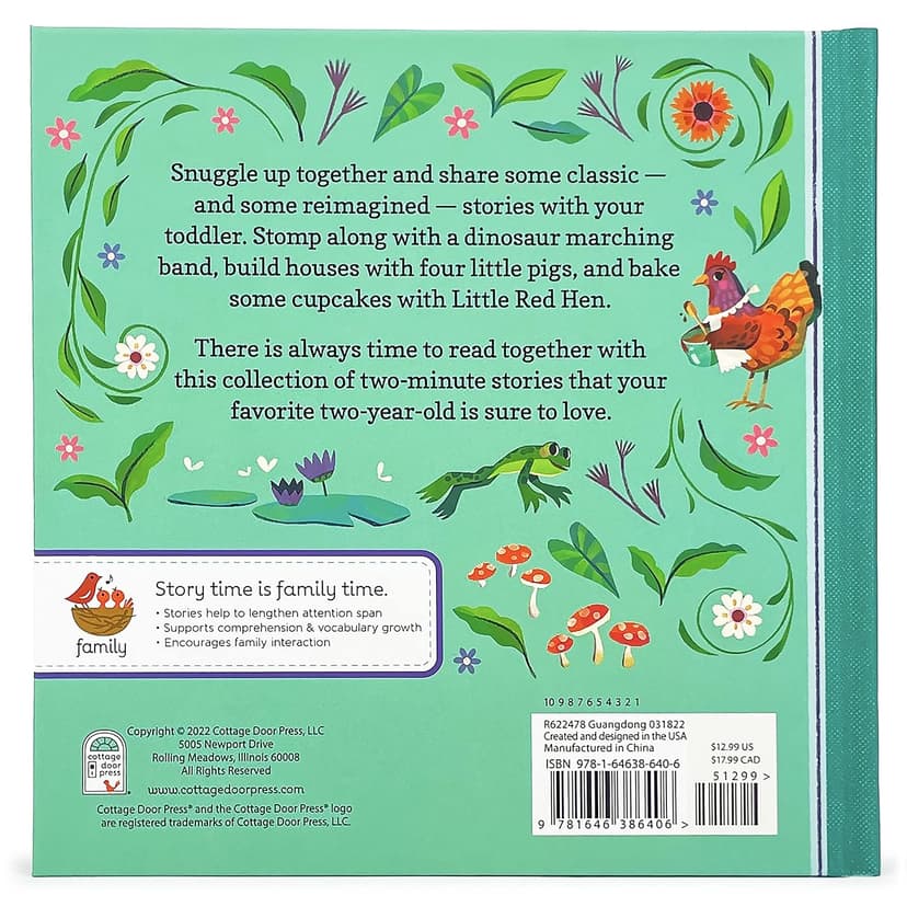 2-Minute Stories for 2-Year-Olds - Read-Aloud Treasury, Ages 2-5 164638640X