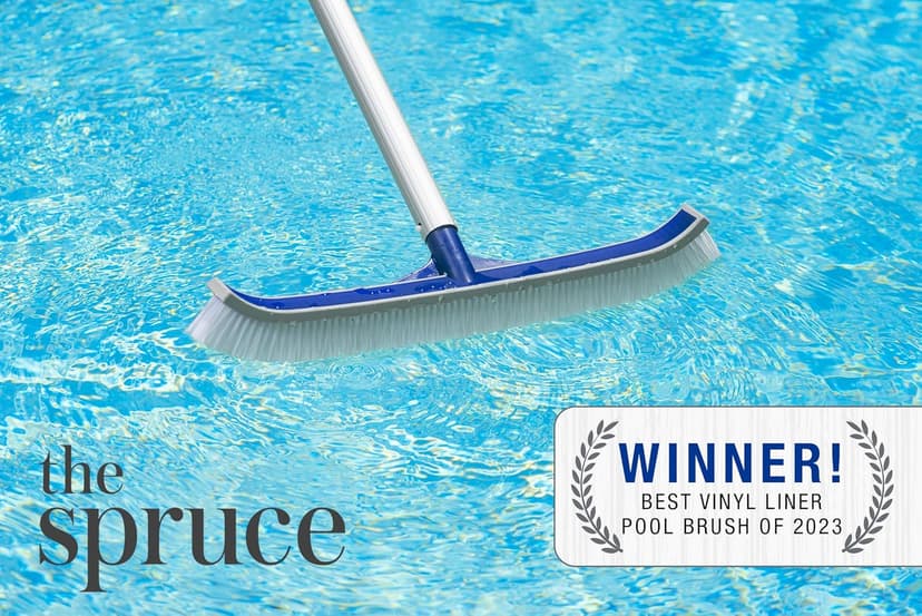 Poolmaster Heavy-Duty Vinyl Liner Swimming Pool Brush Head for Above Ground or Inground Pools, 18-Inches