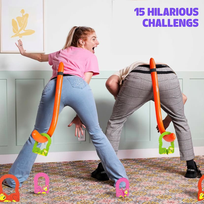 It's Bananas! The Monkey Tail Game - Funny, Fun Party & Family Board Game for Kids, Stocking Stuffer, Christmas, Thanksgiving, White Elephant, Girls Night, Birthday Gift, Gag, Novelty