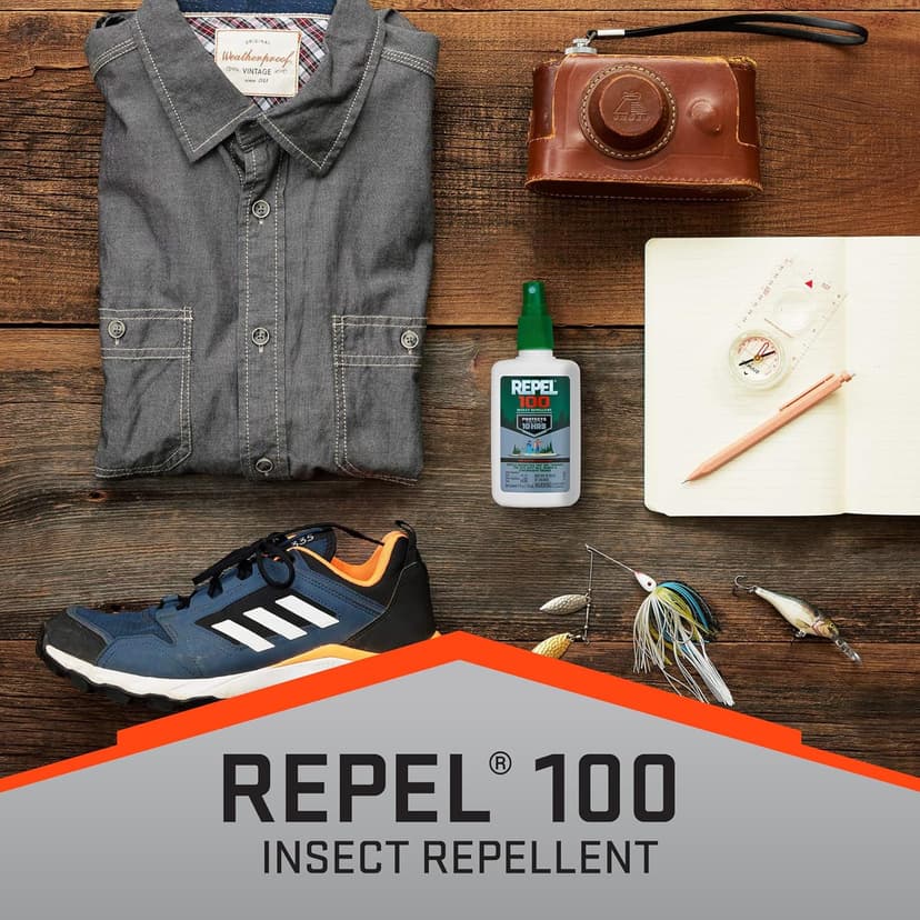 Repel 100 Mosquito and Insect Repellent, 4 Ounces, With DEET, 10-Hour Protection Long-Lasting Insect Repellent Bug Spray Repels Mosquitoes, Ticks, Gnats, Biting Flies, Chiggers And Fleas