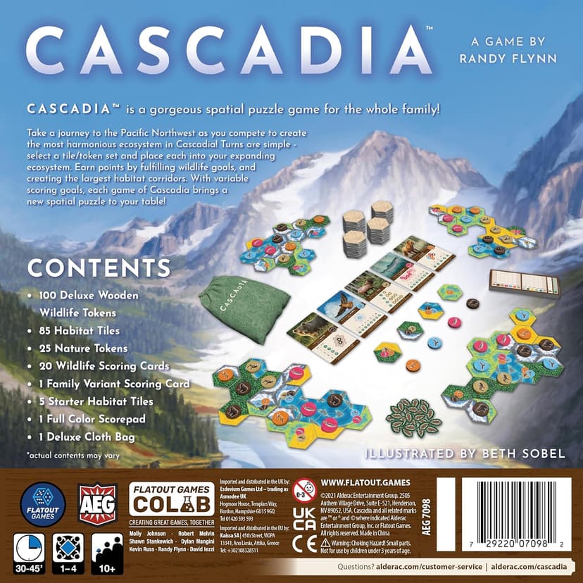 AEG & Flatout Games | Cascadia - Award-Winning Board Game Set in the Pacific Northwest | Easy to Learn | Quick to Play | Ages 10+