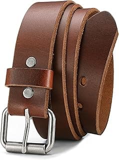 YOETEY Full Grain Leather Belt for Men - Mens Belts Casual with Genuine Leather - Handcrafted Elegance for Your Wardrobe