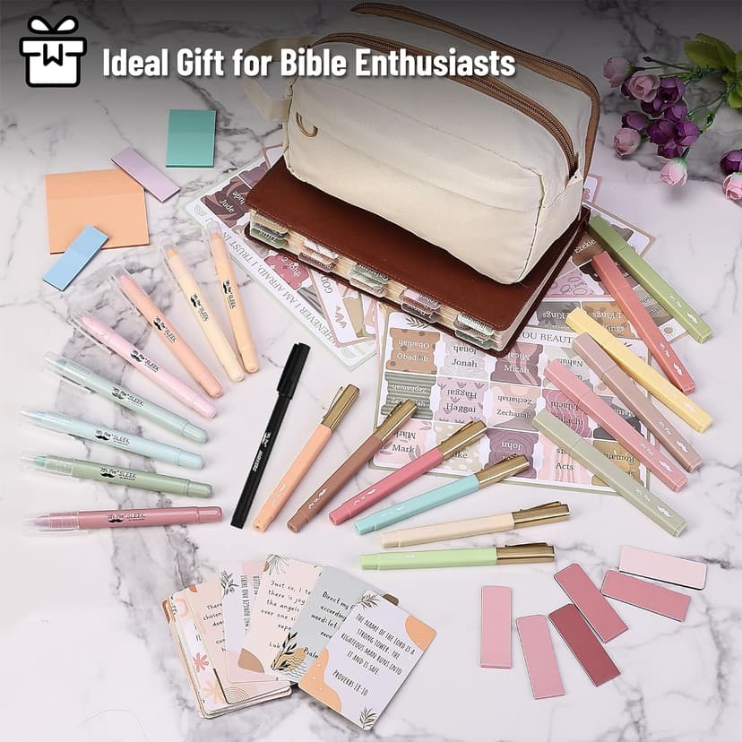 Mr. Pen- Bible Journaling Kit, Bible Study Supplies, No Bleed Bible Highlighters and Pens No Bleed