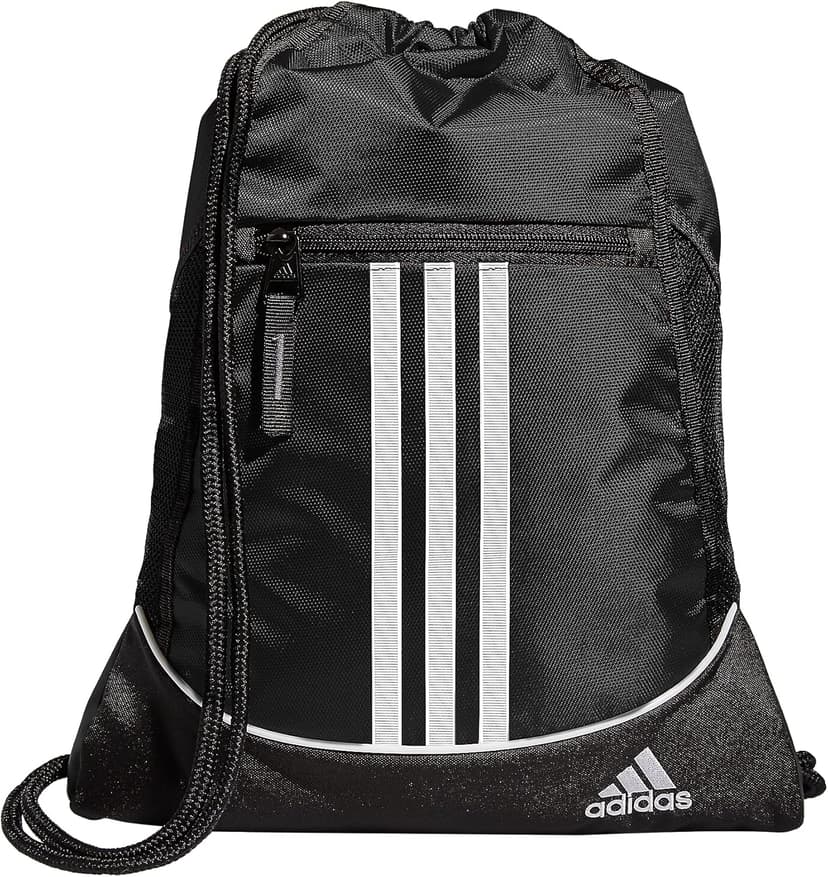 adidas Alliance Sackpack – Drawstring Backpack for Sports, Small Gym Bag