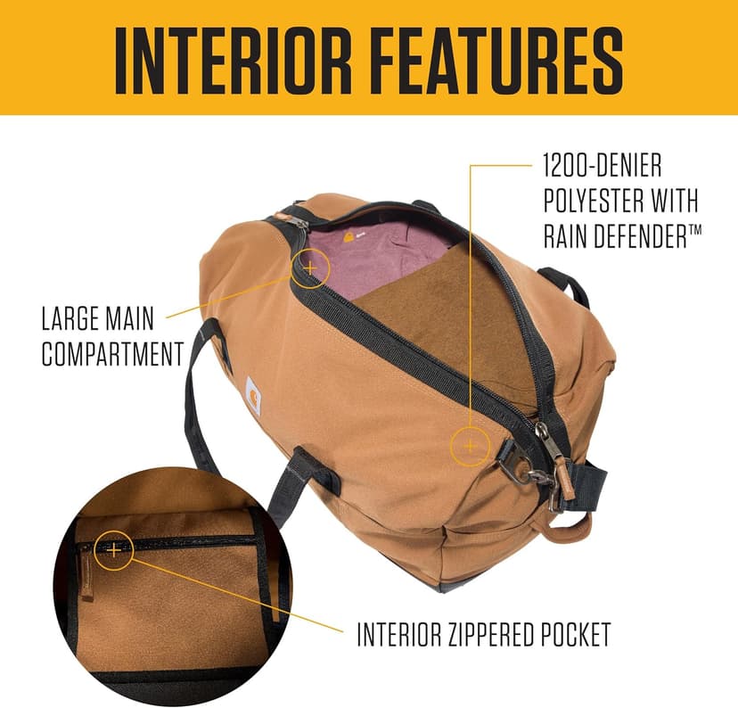 Carhartt Carhartt Classic Duffels, Heavy-Duty Bag for Jobsite, Gym and Travel