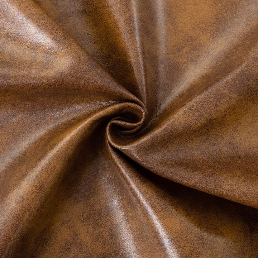 Furniliving PU Leather Accent Chair for Living Room, Upholstered Reading Chair with High Backrest, Tufted-Button Wingback Armchair for Bedroom, Dressing Room, Home Office, Brown