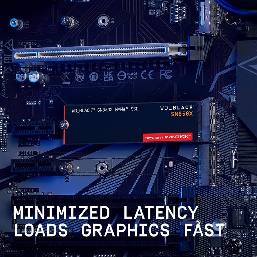 WD_BLACK SN850X 4TB NVMe SSD - M.2 2280, Up to 7,300 MB/s Read speeds, Up to 6,300 MB/s write speeds, Gaming Expansion, High Performance Internal Solid State Drive - WDS400T2X0E