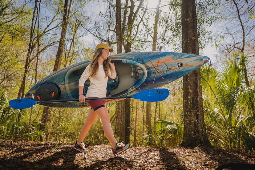 Pelican Argo 100XR - Premium Sit-in Recreational Kayak - Lightweight one Person Kayak - 10 ft