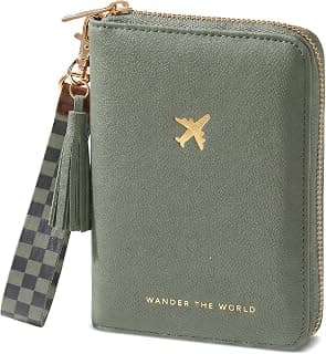 All-in-One Organizer for Women Holds up to 4 Passports, w Card Slots and Keychain - RFID Blocking Keeps Documents Safe Beautiful Passport Holder And Travel Wallet with Wristlet Strap B0FVNQP2BL