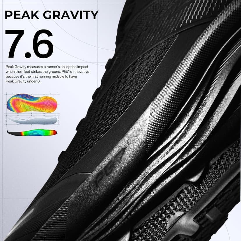 ANTA Men’s PG7 Running Shoes Cushioning Comfortable Breathable Athletic Workout Gym Cross Trainer Sports Sneakers