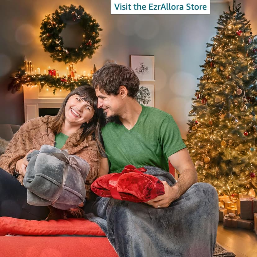 Premium Double Layer Poncho Blanket -No Sleeves Easy On Easy Off- Drape and Go Shawl Gift for Women Who Have Everything - Gifts for Grandma and Mom (Silver Grey)