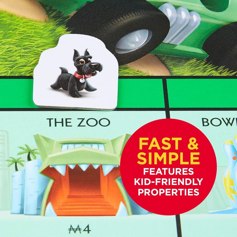 Monopoly Junior Board Game for 4 Players, Ages 5 and up (Amazon Exclusive)