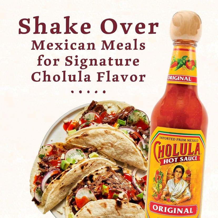 Cholula Hot Sauce Variety Pack, Product of Mexico, Gift Set Includes Six 5 Fl Oz Signature Cholula Hot Sauces for Eggs, Pizza, Mexican Dishes, and More, 30 fl oz B07FTTWDJS
