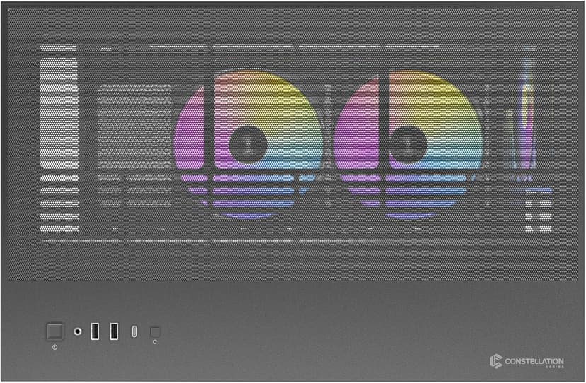 Antec C8 ARGB, 2X TQR 160mm & 1x TQ 140mm ARGB PWM Fans Included,Dual-Chamber Layout, Type-C, 360mm Radiator Support, Seamless TG Front & Side Panels, RTX 40 Compatible, Full-Tower E-ATX PC Case