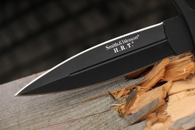 Smith & Wesson 9" H.R.T Double Edged Boot Knife with High Carbon Stainless Steel Blade
