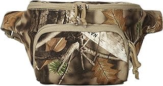 AUSCAMOTEK Hunting Camouflage Fanny Pack for Men - Waterproof Waist Bag for Hunters - Woodland Camo