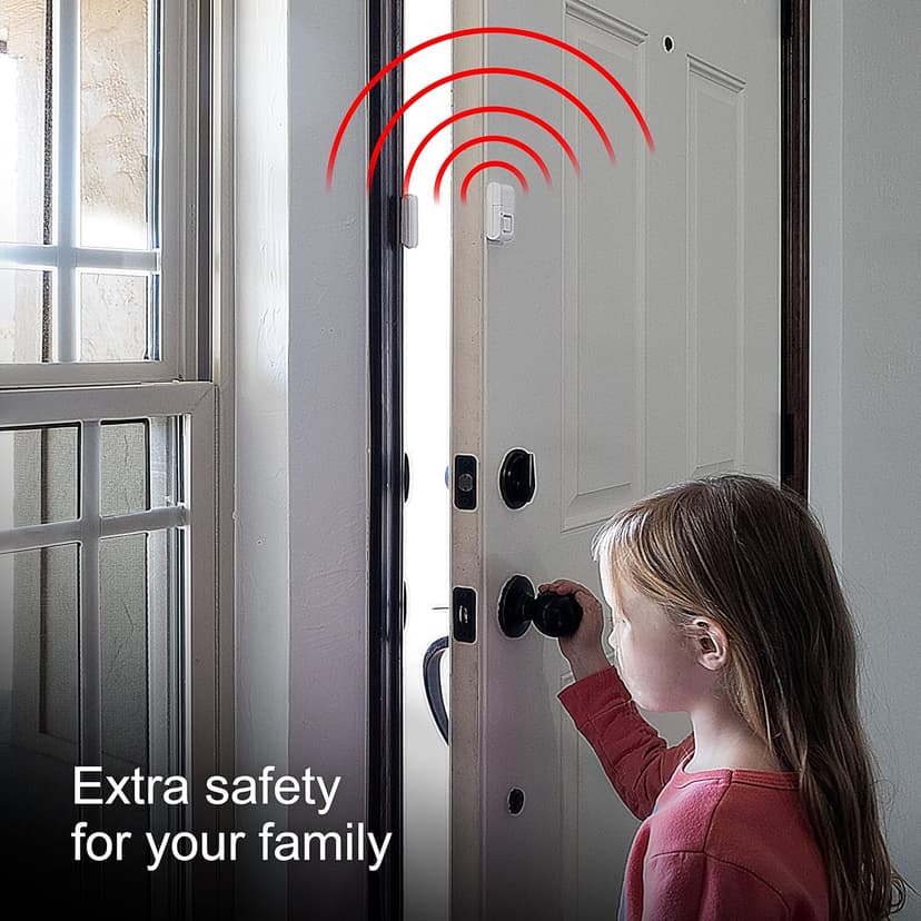 GE 45115 Wireless Magnetic Window Alarms 2 Pack
