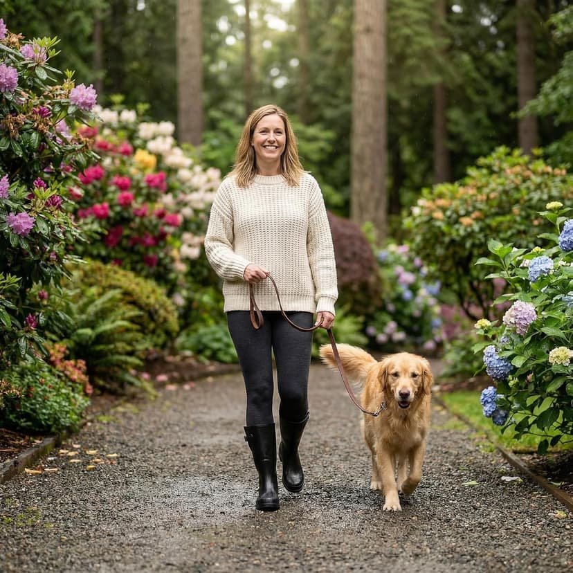 HISEA Rubber Rain Boots for Women Waterproof Garden Mud Boots