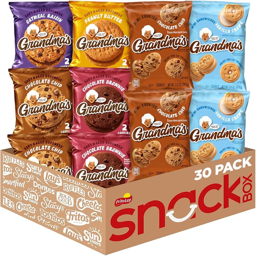 Grandma's Cookies, Variety Pack, (Pack of 30) B076BYR9JP
