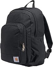 Carhartt 25L Classic Laptop Backpack, Durable Water-Resistant Pack W/ 15" Laptop Sleeve and Multiple Organizational Compartments, PFAS Free, Black