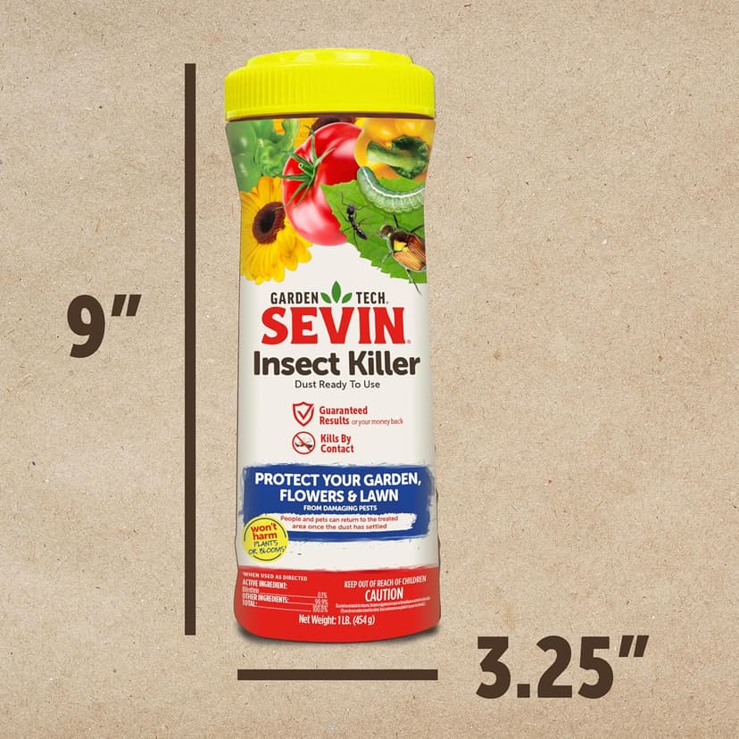 Sevin 100550409 Insect Killer Dust 1 Pound, White Label