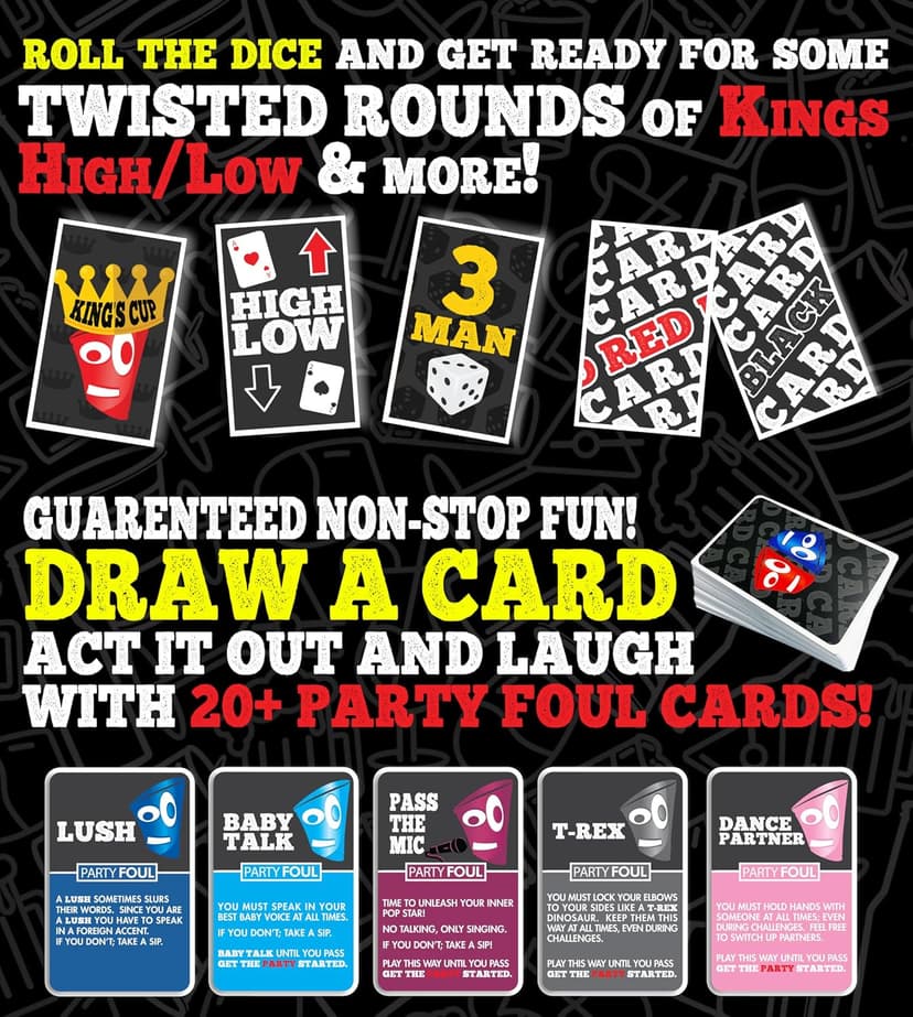 DRINK-A-PALOOZA: The Monopoly of Drinking Game | The Party Board Game that Combines Beer Pong, Flip Cup, Kings Cup, Drinking Card Games & More Fun Challenges