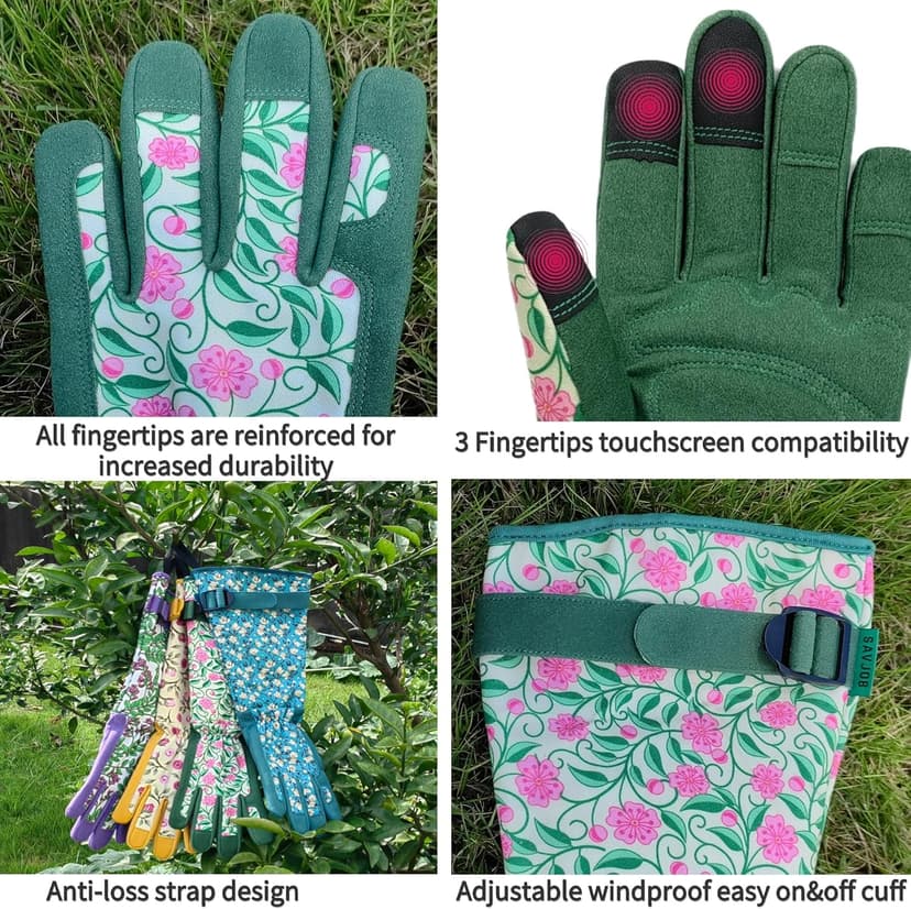 Thorn-proof Gardening and Garden Gloves,Durable Long Rose Yard Work Glove,Gifts for Men Women,Touchscreen