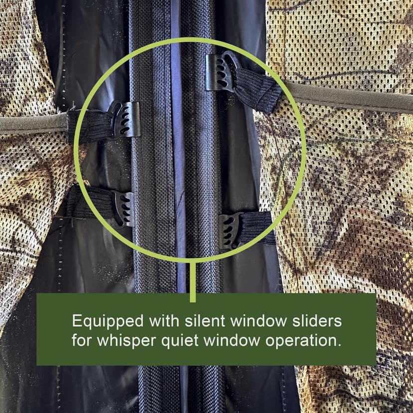 AYIN See Trough Pop Up Hunting Blind, See Thru Ground Blind - Essential Hunting Tent for Deer, Portable and Easy Setup, Ideal Hunting Essentials, Durable and Concealed Ground Blind
