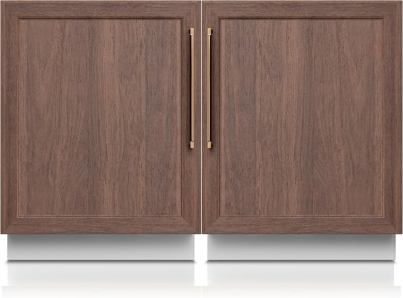 Ca'Lefort 48'' Panel Ready Refrigerator Bundle, Built-in Panel-Ready Fridge with Freezer Perfect for Kitchens -11°F-46°F Precise Freeze Control Reversible Door (Panel Not Included)