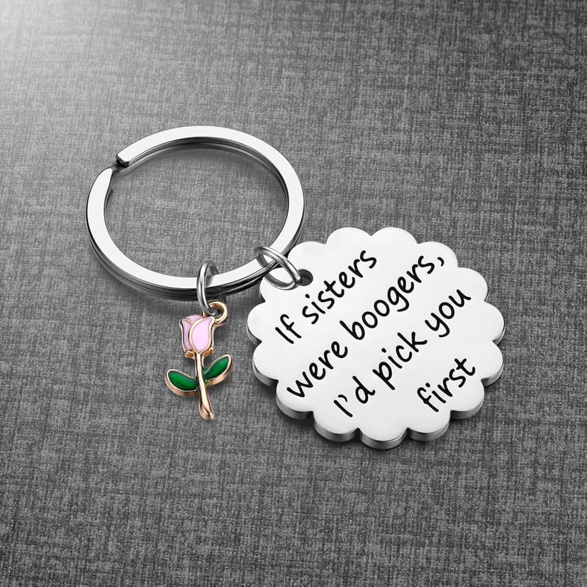 iJuqi Sister Christmas Gifts from Sisters - Big Middle Little Sisters Keychain Birthday Gifts for Sister
