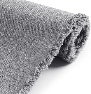 Foreate 600D Waterproof Canvas Fabric by The Yard 58” W Outdoor Upholstery Fabric for Chairs Indoor Polyester Material Patio Cushion Furniture Cover DIY Sewing, 1 Yard Light Grey