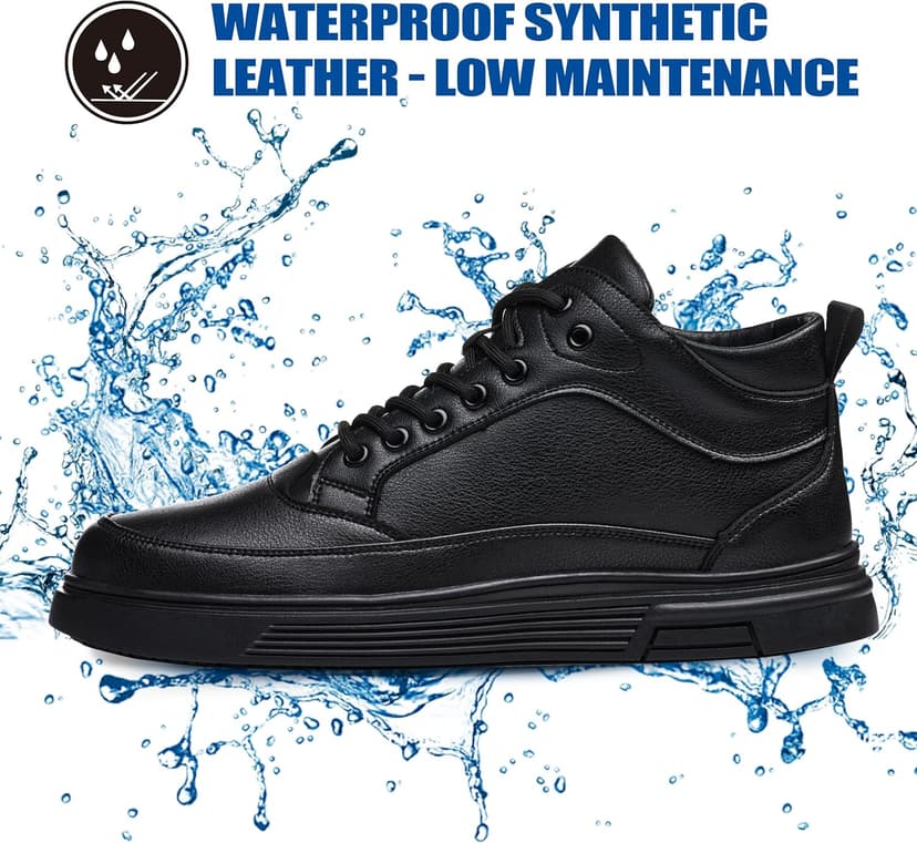 TAERDUN Slip Resistant Work Shoes for Men & Women, Waterproof Anti-Slip Kitchen Shoes, Oil & Water Resistant, Lightweight Work Shoes for Chefs, Restaurant Workers, Delivery, Crew, Drivers 03