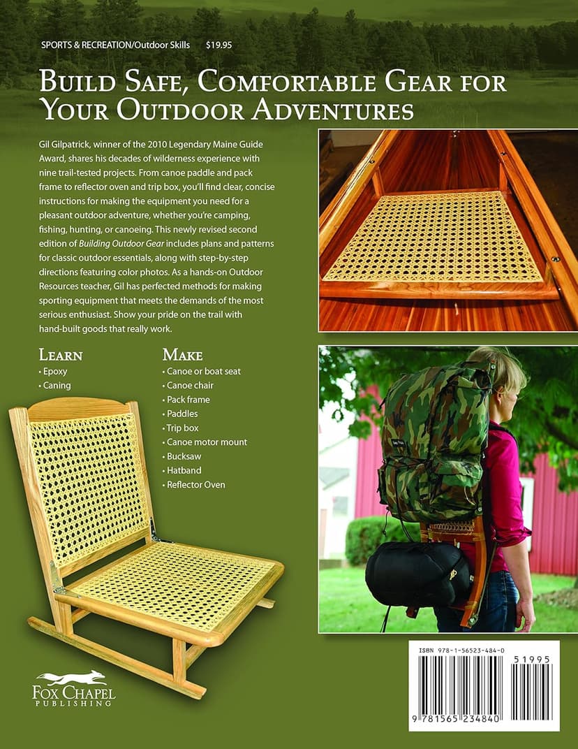 Building Outdoor Gear, Revised 2nd Edition: Easy-to-Make Projects for Camping, Fishing, Hunting, & Canoeing: Canoe Paddle, Pack Frame, Reflector Oven, Trip Boxes, Bucksaw & Other Trail-Tested Projects