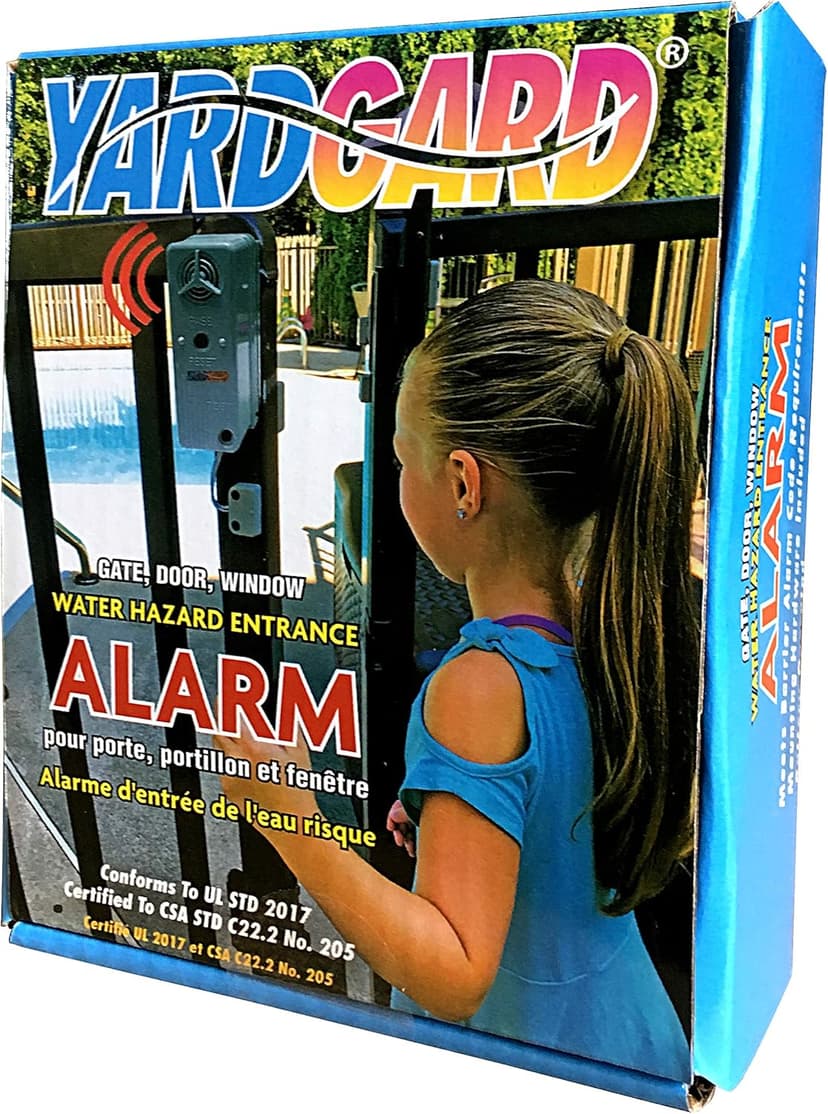 Yardgard Door and Window Pool Alarm, Child Safety UL 2017 Compliant Alarm for Pool Gates and Sliding Doors, Weatherproof, Wireless, Work as a UL Compliant Siren, ETL Certified, Easy to Install, White