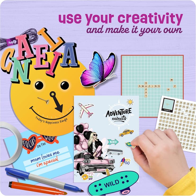 Pretty Me Wall Collage Kit for Teen & Tween Girls - Arts Craft Gift Ideas for Age 11, 12,13, 14, 15, 16 Year Old Girl - Birthday Gifts and Stuff for Teenage Bedroom Decor - Teens Creative Crafts Kits