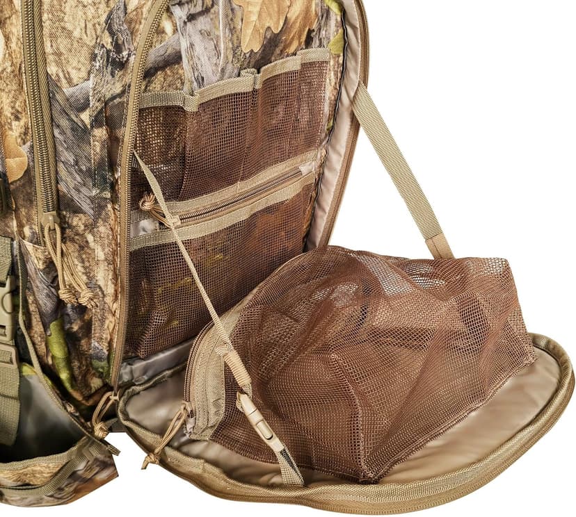 AUSCAMOTEK Bow Hunting Backpack for Archery – Compound Bow & Arrow Pack with Quiver Holder, Multi-Pocket Storage, Camo Gear Bag for Bowhunters