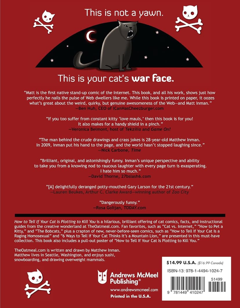 How to Tell If Your Cat Is Plotting to Kill You (The Oatmeal) (Volume 2) 1449410243