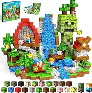 0.8in Sensory Stacking Toys for STEM Constructions, Boys Girls Birthday Gifts Ages 4 5 6 7 8-12 Year Kids Magnetic Blocks, 100PCS Building Cubes, Boys Kids Gifts Toys B0FXM2HJCB