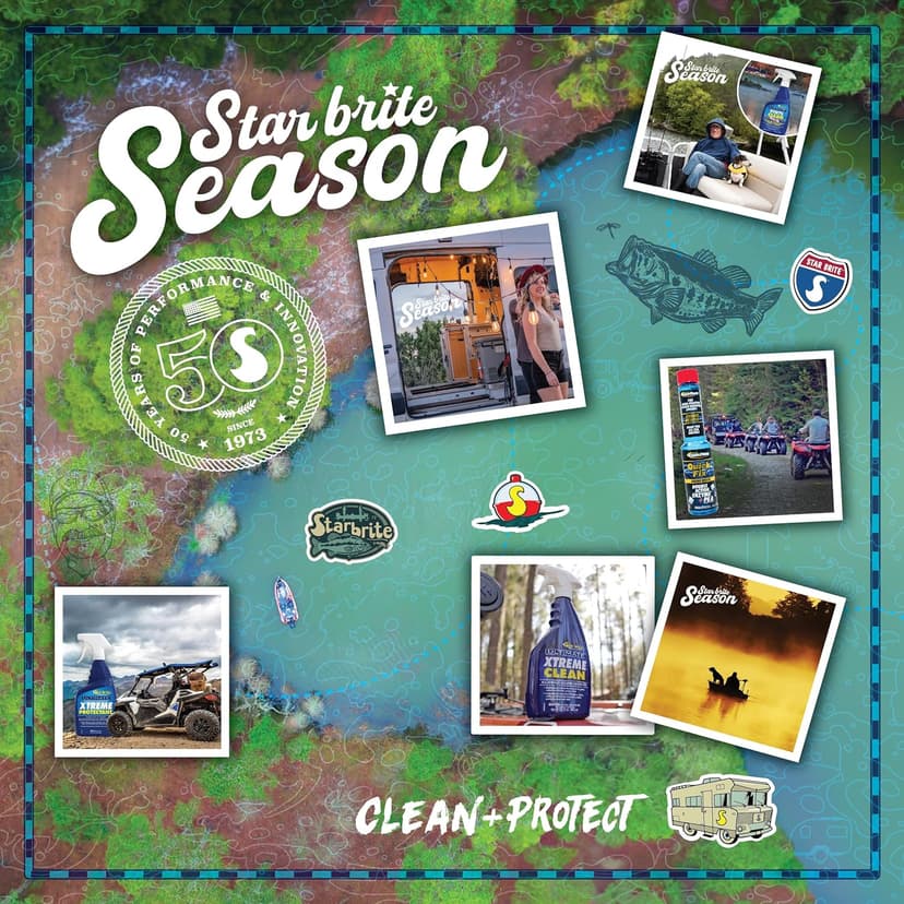 STAR BRITE Home Pool Waterline Cleaner (32 oz Spray) - Scum Remover for Pool Liners, Tiles & Fiberglass Waterlines