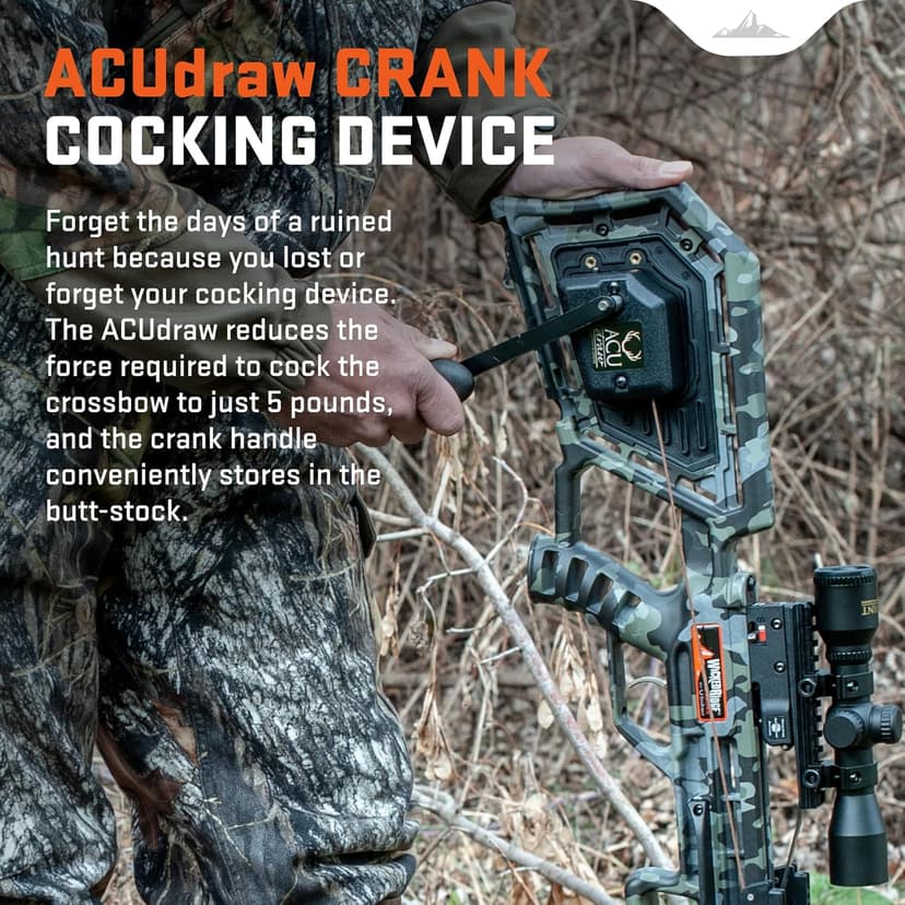 Wicked Ridge by TenPoint Commander 400, Peak XT - 400 FPS - Includes Pro-View 400 Lighted Scope, ACUdraw Crank Cocking Device & Three Match 400 Carbon Arrows
