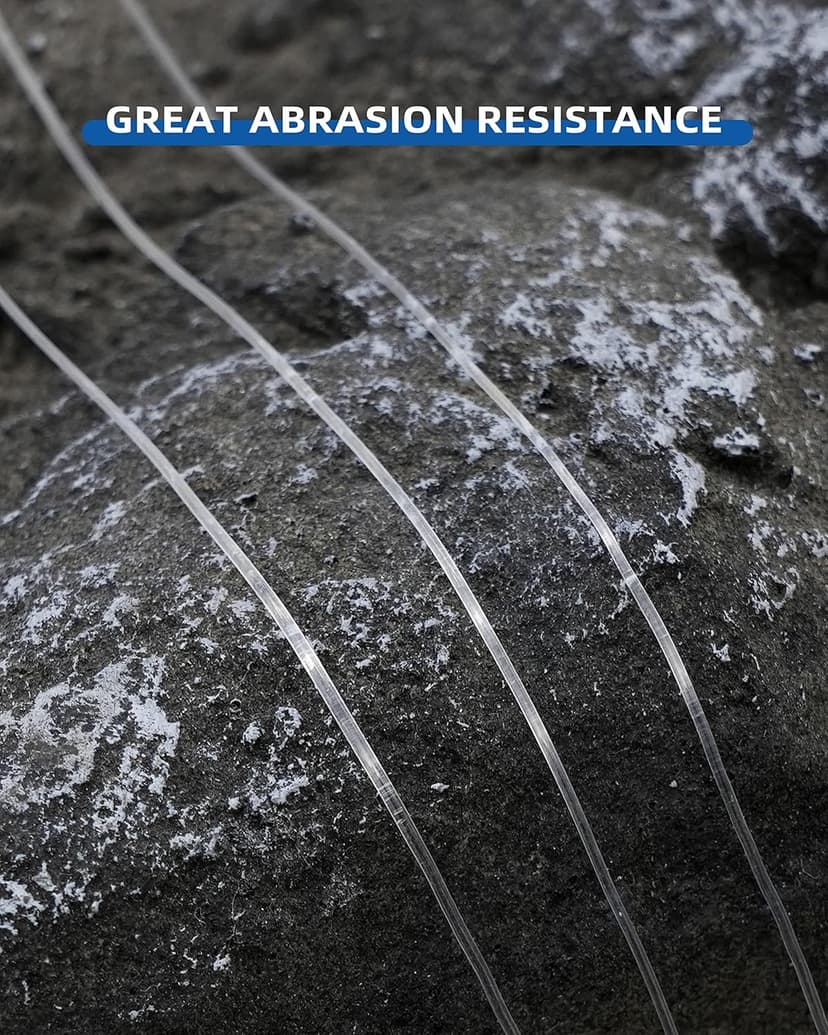 BLUEWING Monofilament Fishing Line 6,8,10,12,15,20,25,30,40,50,60,80,100,130,250,300,400 lbs, 50,100,500,1000,3000 Yards Invisible Thin Diameter Mono Fish Wire String, Clear