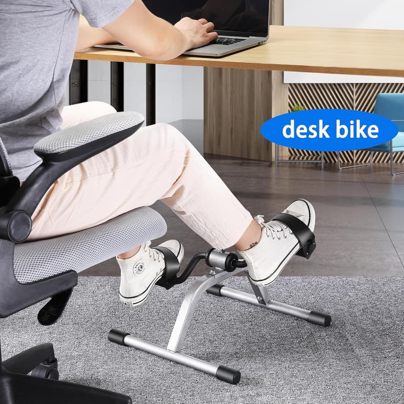 Pedal Exercise mini Exercise Bike for Leg and Arm Recovery Exercise Lightweight and Portable Floor Bike