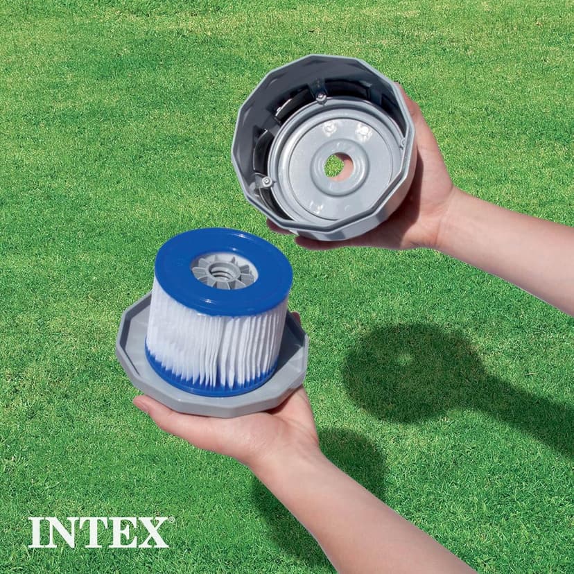Intex Swimming Pool Easy Set Filter Cartridge Replacement - Type H (4 Pack)