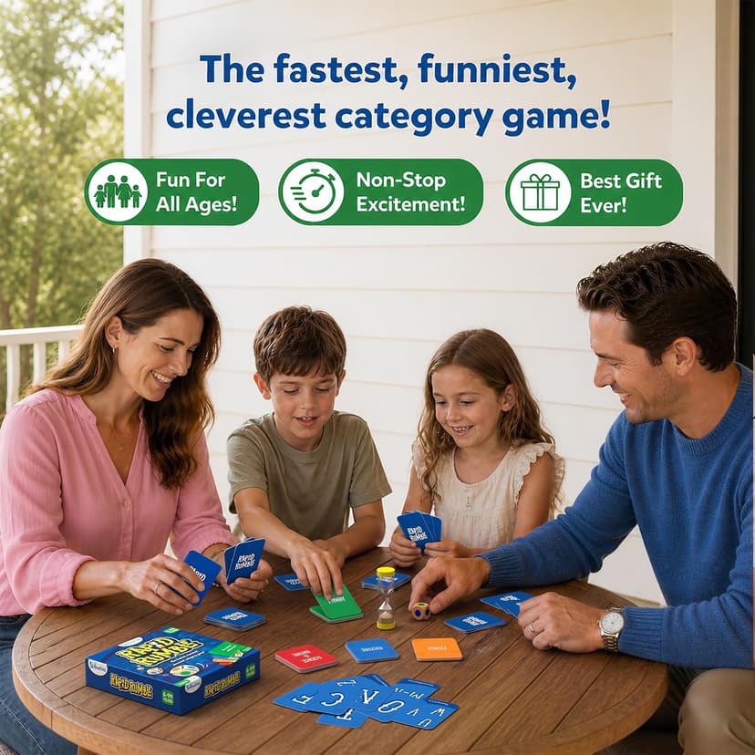 Skillmatics Rapid Rumble - Fast-Paced Board Game for Kids, Teens & Adults, Fun for Family Game Night & Educational Toy, Quick-Thinking Card Game, Gift for Ages 6, 7, 8, 9 & Up